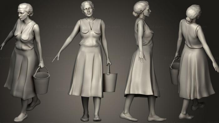 Figurines of people (WOMAN26, STKH_0201) 3D models for cnc
